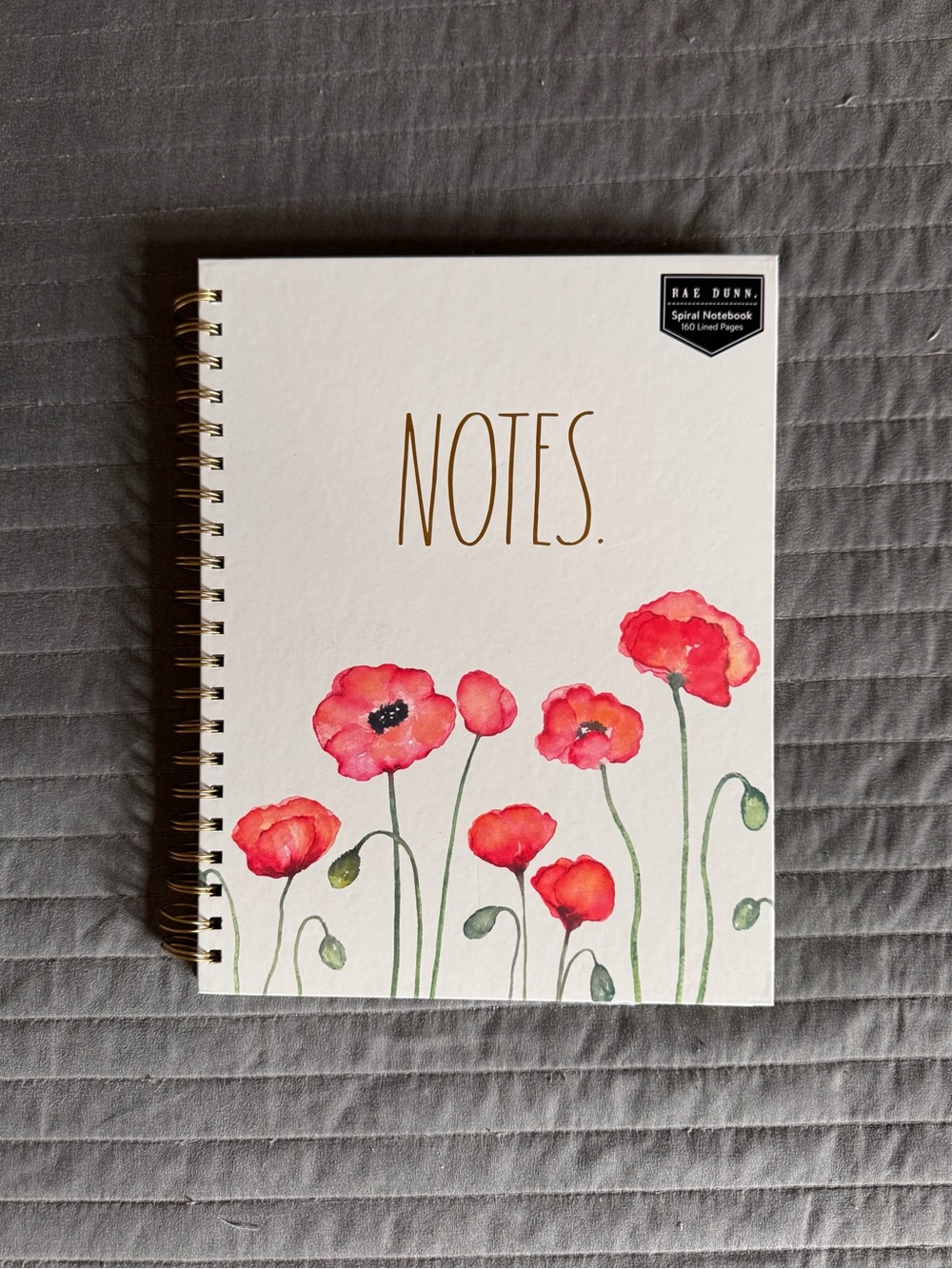 Rae Dunn Spiral NOTES Notebook